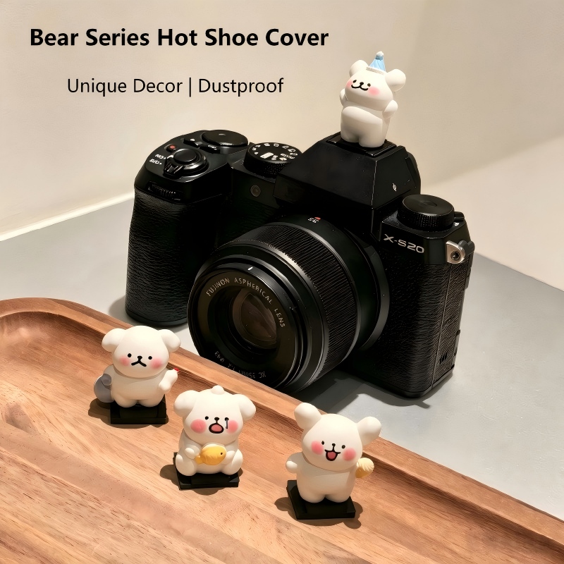 Sony Camera Zv-E10 - Leuke beren-camerahoes voor de flitsschoen, stofdicht
