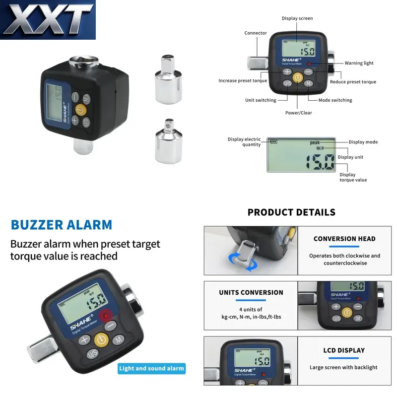 Electronics Repair In Usa - XXT Shahe Digitale Momentsleuteladapter Elektronisch Momentsleutelgereedschap